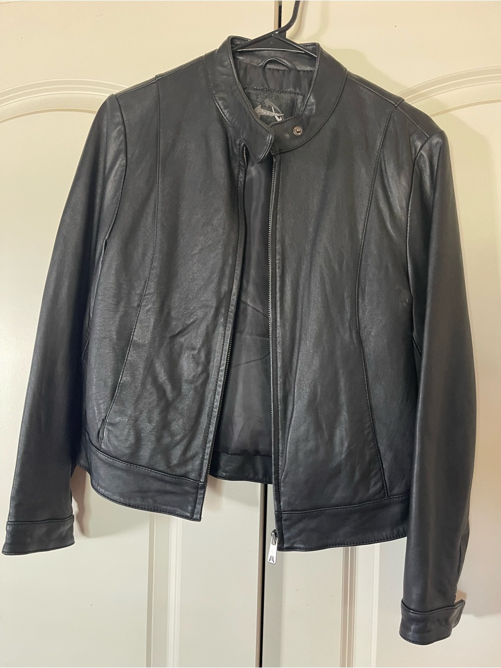 Black Leather Jacket - Women’s Classic Moto Style